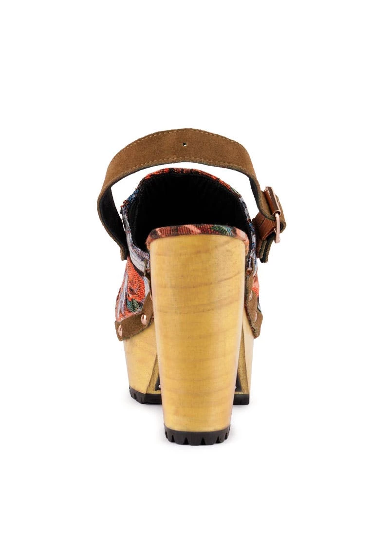 Rag & Co Mural Tapestry Handcrafted Clogs - Image 4