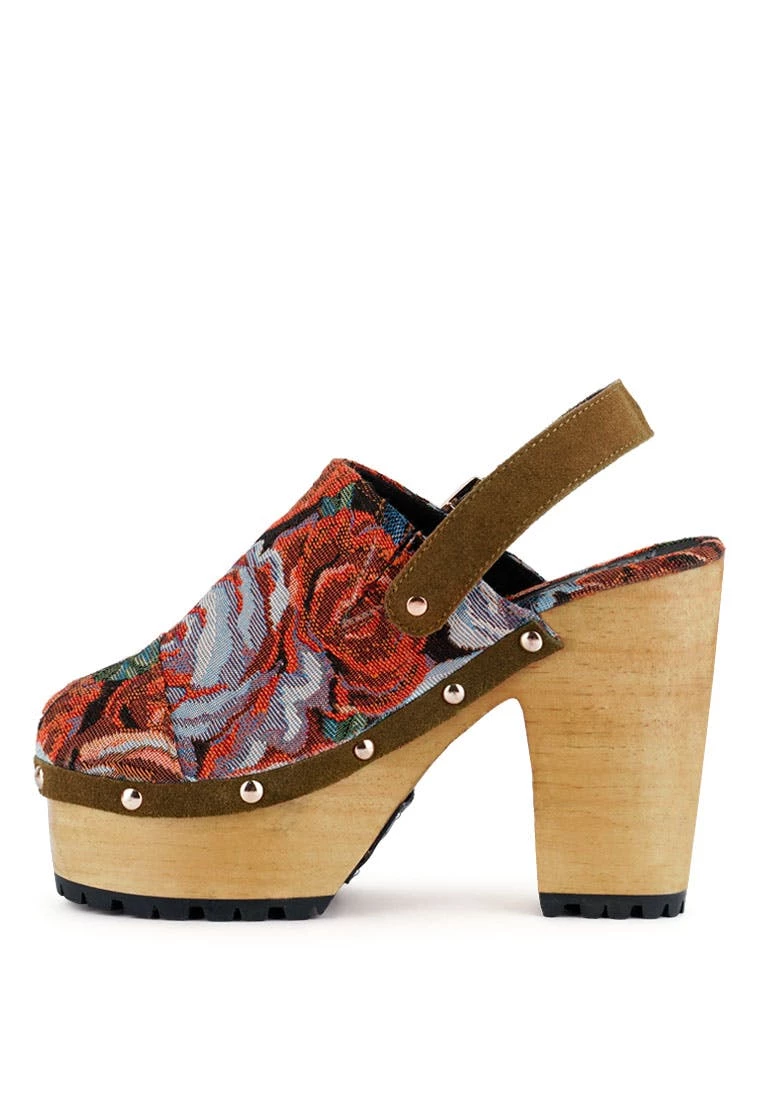 Rag & Co Mural Tapestry Handcrafted Clogs - Image 2