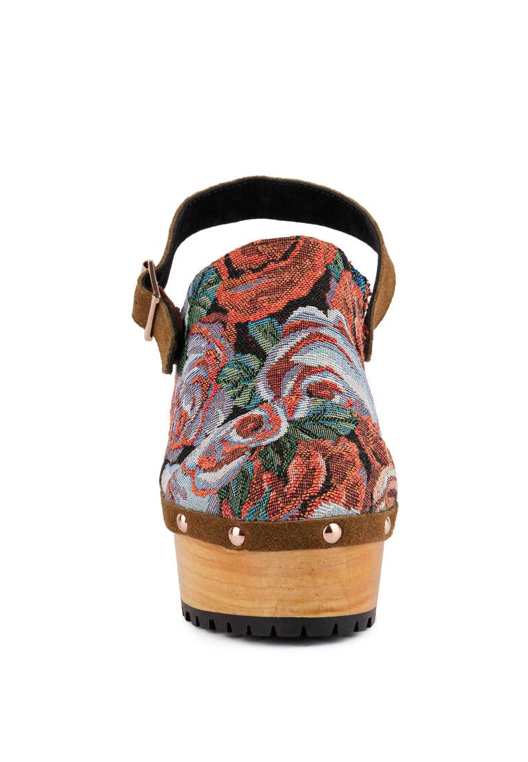 Rag & Co Mural Tapestry Handcrafted Clogs - Image 5