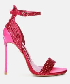 Rag & Co Magnate Pointed High Heel Party Sandals In Fuchsia