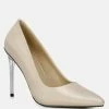 Rag & Co Stakes Nude Clear Heel Classic Pump Sandals