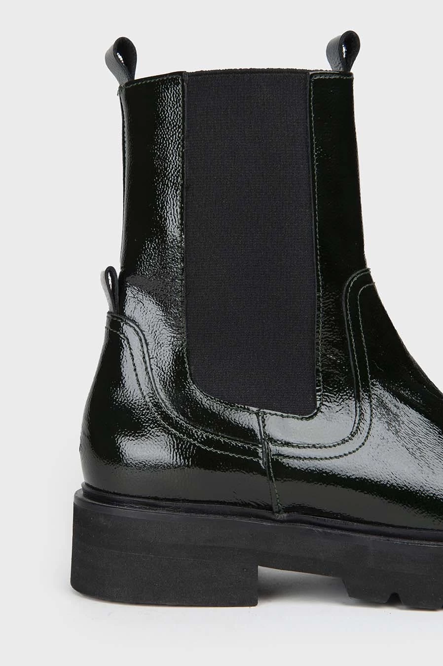 Anaki Paris Jonna Patent Boots Green - Image 3