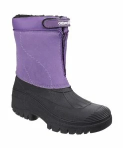 Cotswold Venture Waterproof Ladies Boot/Wet Weather Wellington Boots - Purple