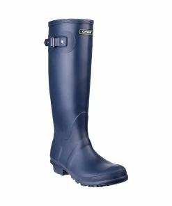 Cotswold Sandringham Buckle-Up Womens Wellington Boots - Navy
