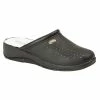 Dek San Malo Womens/Ladies Coated Leather Clogs - Black
