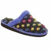 Sleepers Womens/Ladies Donna Mule Slippers - Blue/Multi