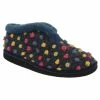 Sleepers Womens/Ladies Tilly Lightweight Thermal Lined Bootee Slippers Blue/Multi