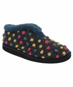 Sleepers Womens/Ladies Tilly Lightweight Thermal Lined Bootee Slippers Blue/Multi