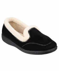 Fleet & Foster Womens/Ladies Maier Classic Slippers (Black)
