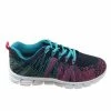 Dek Superlight Womens/Ladies Starlight Memory Foam Sneakers - Navy/Aqua/Fuchsia