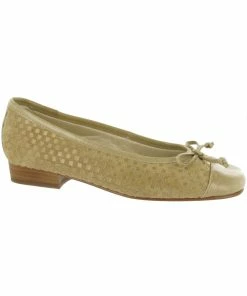 Riva Andros Suede Ladies Ballerinas / Womens Slip-On Shoes - Cappuc