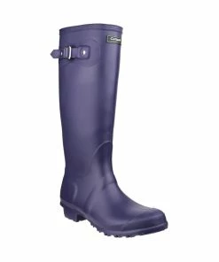 Cotswold Sandringham Buckle-Up Womens Wellington Boots - Purple
