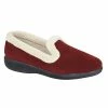 Sleepers Womens/Ladies Sophia Memory Foam Slippers - Wine