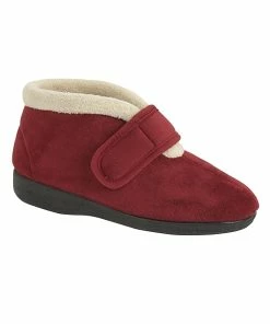 Sleepers Womens/Ladies Amelia Bootee Slippers - Wine