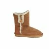 Eastern Counties Leather Womens/Ladies Lacey Sheepskin Button Boots- Chestnut