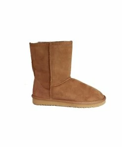 Eastern Counties Leather Womens/Ladies Jodie Sheepskin Short Plain Boots - Chestnut