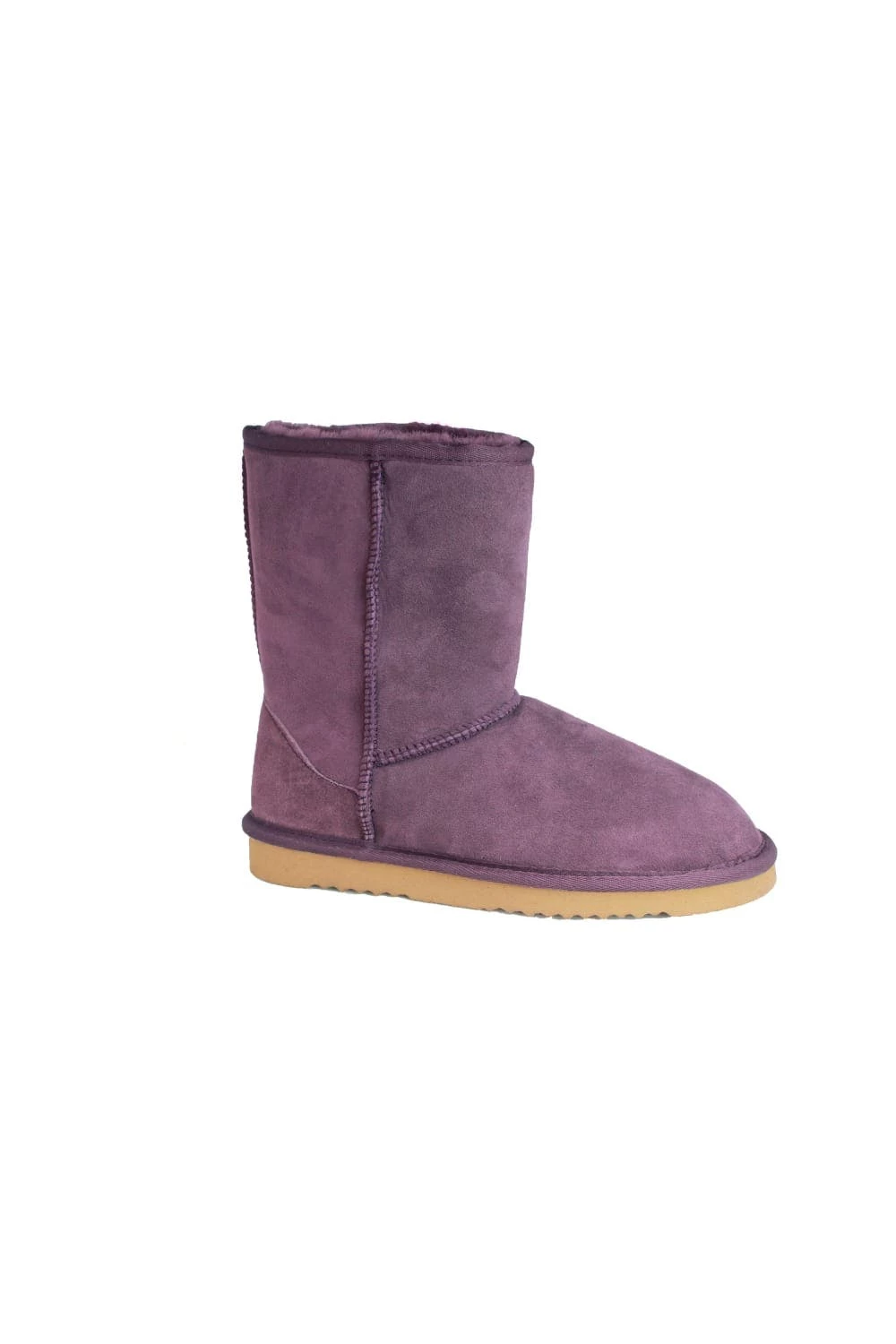 Eastern Counties Leather Womens/Ladies Jodie Sheepskin Short Plain Boots - Purple