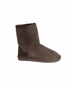 Eastern Counties Leather Womens/Ladies Jodie Sheepskin Short Plain Boots - Chocolate
