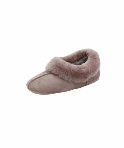 Eastern Counties Leather Womens/Ladies Full Sheepskin Turn Slippers - Mink