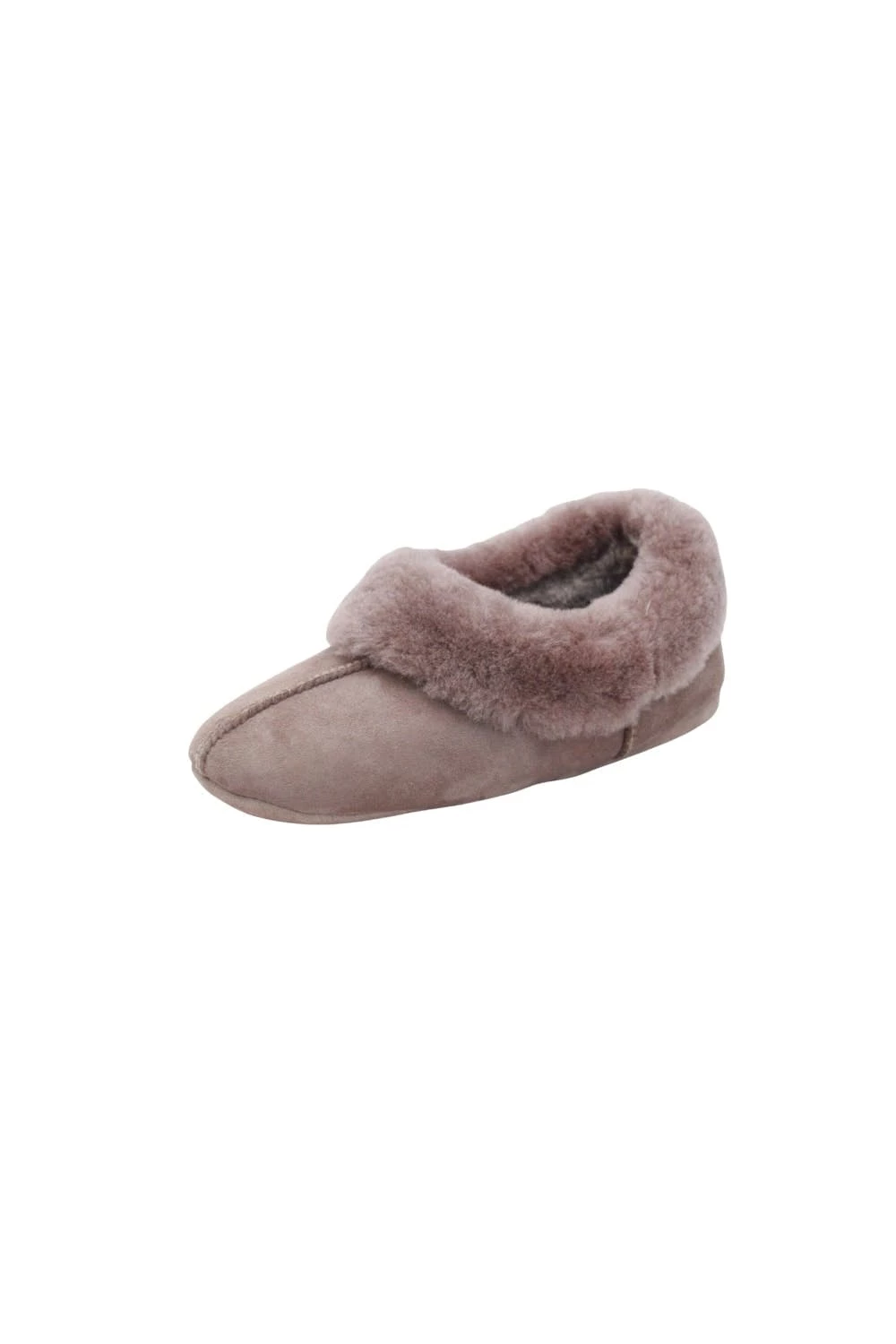 Eastern Counties Leather Womens/Ladies Full Sheepskin Turn Slippers - Mink