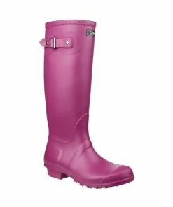 Cotswold Sandringham Buckle-Up Womens Wellington Boots - Berry