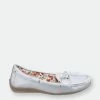 Fleet & Foster Women/Ladies Alicante Boat Shoes (Silver)