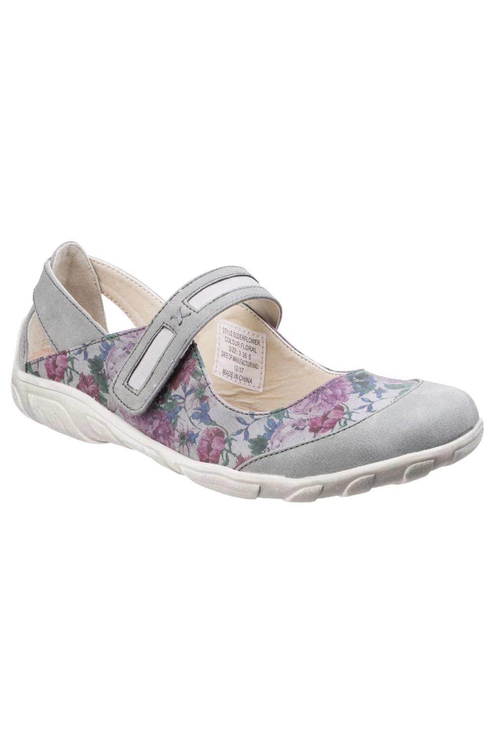 Fleet & Foster Womens/Ladies Floral Elderflower Mary Jane Shoes (Floral)