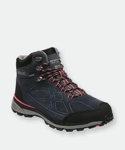 Regatta Womens/Ladies Samaris Suede Walking Boots (Navy/Duchess Pink)