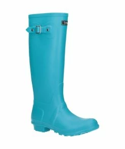 Cotswold Sandringham Buckle-Up Womens Wellington Boots - Turquoise