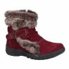 Fleet & Foster Womens/Ladies Ginny Suede Ankle Boot (Red)