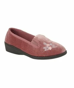 Sleepers Womens/Ladies Gina Full Gusset Slippers - Heather