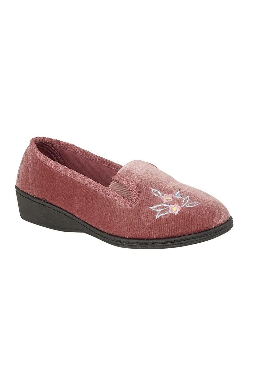 Sleepers Womens/Ladies Gina Full Gusset Slippers - Heather