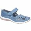 Fleet & Foster Womens/Ladies Jasmine Touch Fastening Mary Jane Shoe - Blue