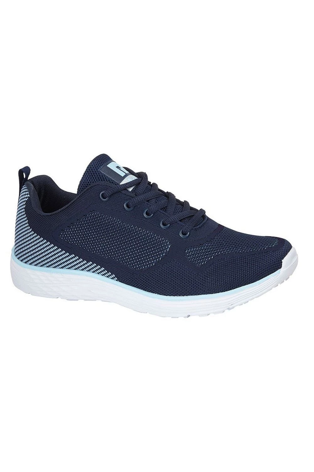 Dek Womens/Ladies Fox Superlight 5 Eye Lace Sneaker - Navy/Sky Blue