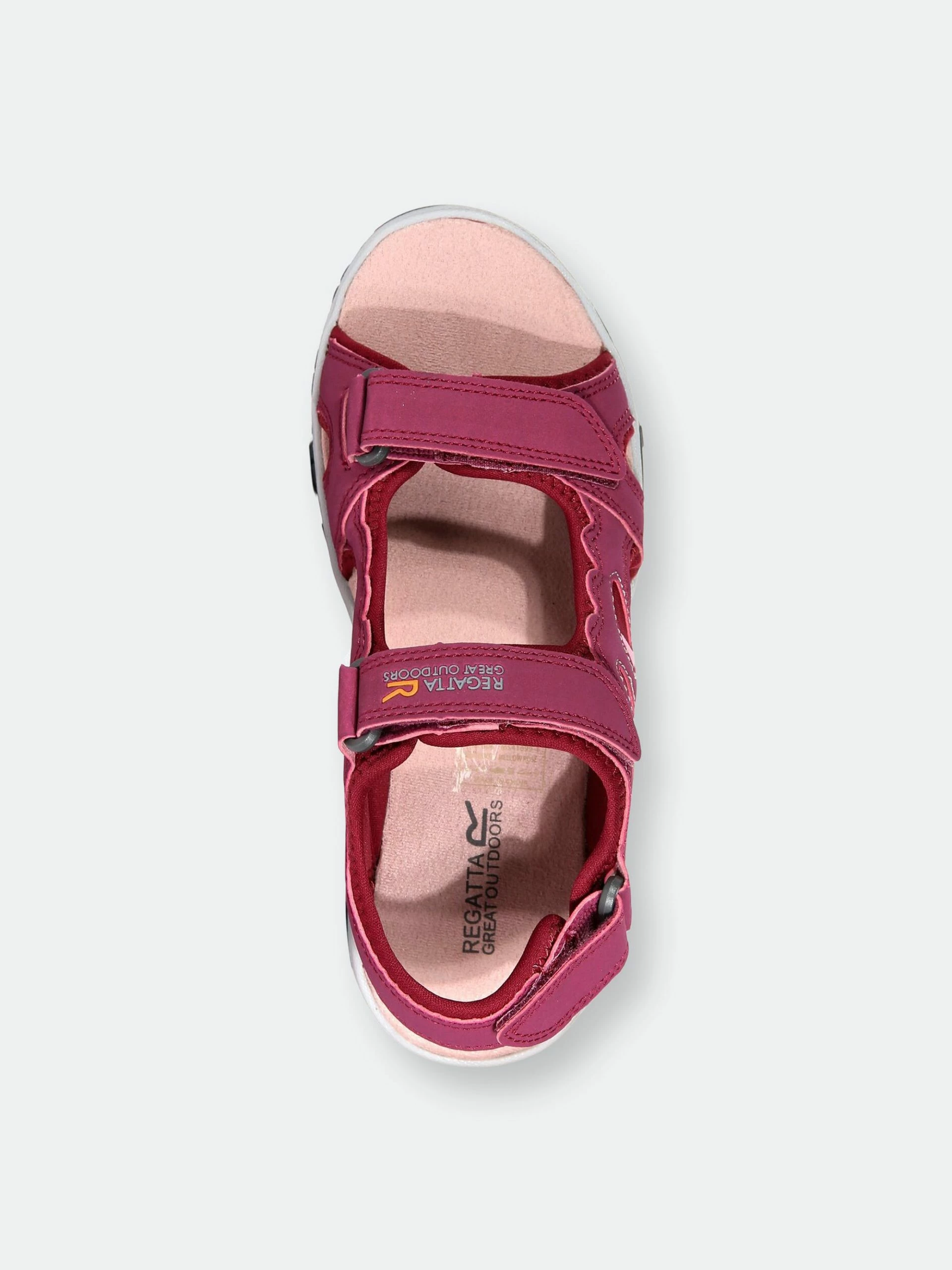 Regatta Womens/Ladies Holcombe Vent Sandals - Beetroot/Mellow Rose - Image 4