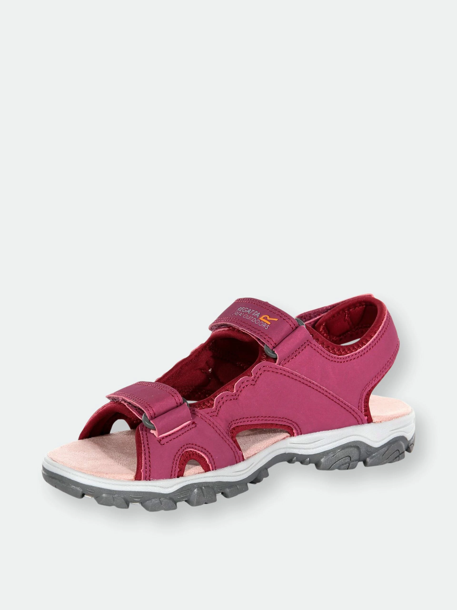 Regatta Womens/Ladies Holcombe Vent Sandals - Beetroot/Mellow Rose - Image 3