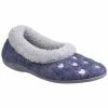Fleet & Foster Womens/Ladies Alaska Slip On Slippers - Navy