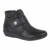 Boulevard Womens/Ladies Wide Fit Ankle Boots - Black