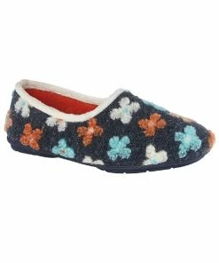 Sleepers Womens/Ladies Gracie Floral Memory Foam Slippers (Multicolored)