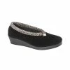 Sleepers Womens/Ladies Dawn Slippers - Black