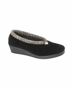 Sleepers Womens/Ladies Dawn Slippers - Black