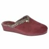 Sleepers Womens/Ladies Jackie Slippers (Burgundy)