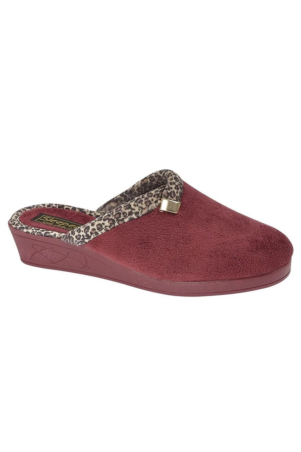 Sleepers Womens/Ladies Jackie Slippers (Burgundy)