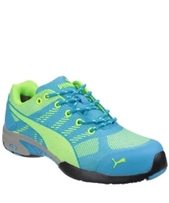 Puma Womens/Ladies Charge Low Safety Trainers - Blue/Lime Green