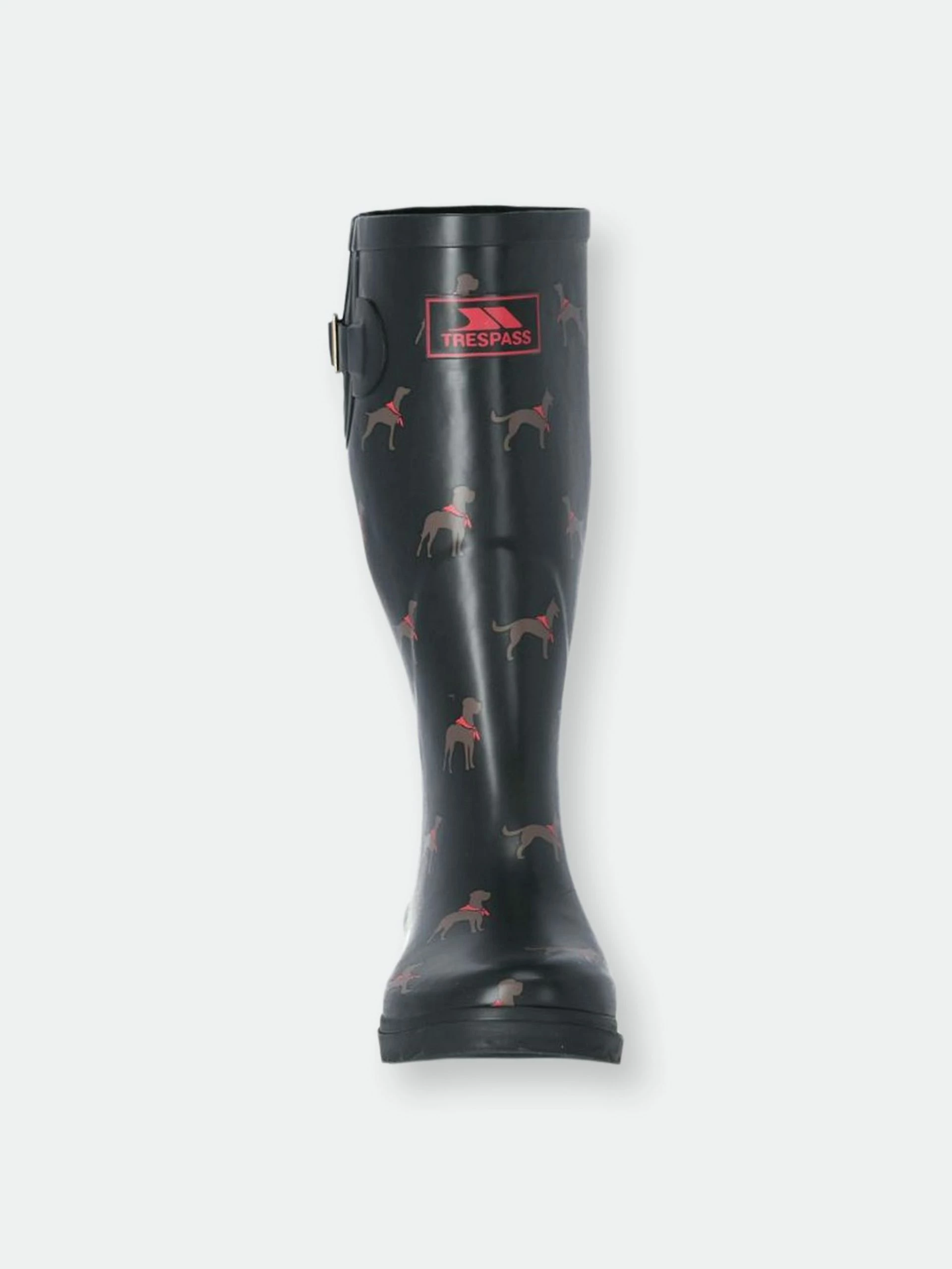 TRESPASS Womens/Ladies Samira Wellington Boots (Dog Print) - Image 6
