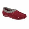 Sleepers Womens/Ladies Sophie Velour Slippers - Burgundy