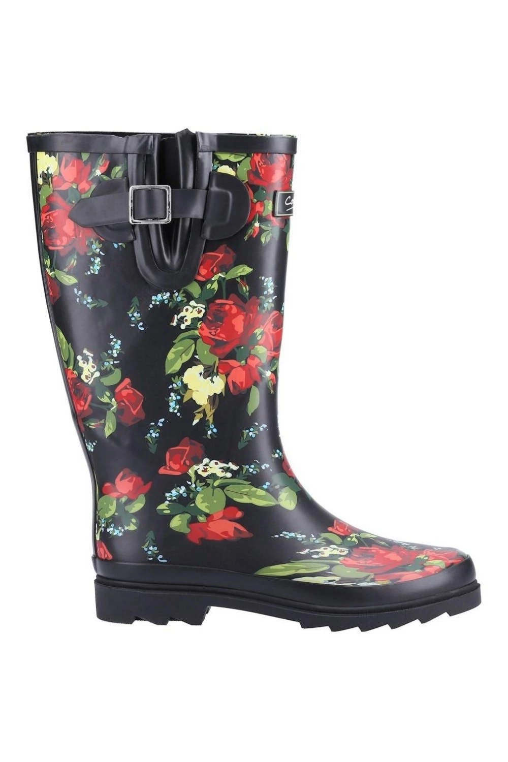 Cotswold Womens/Ladies Blossom Galoshes Boots - Black/Purple