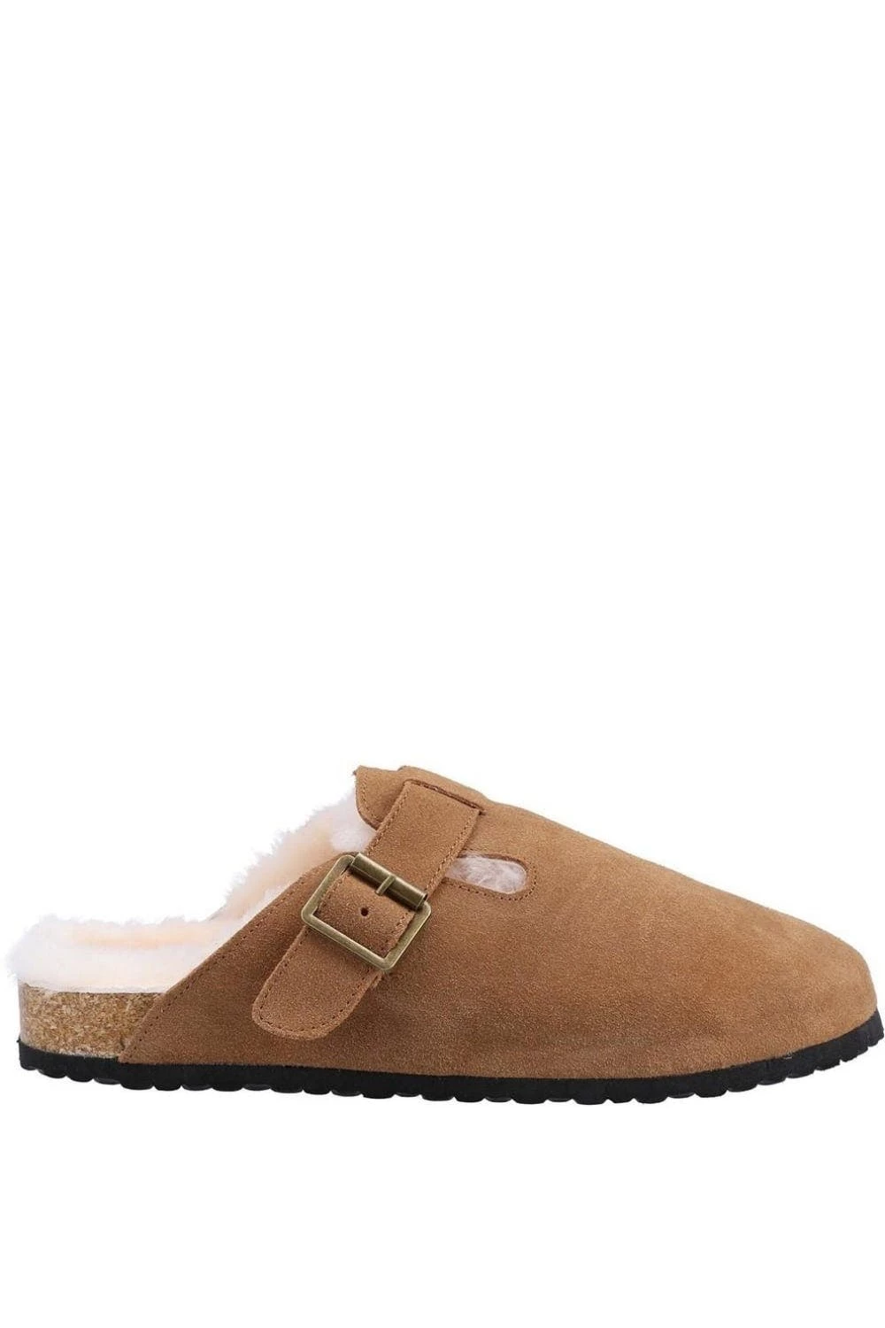 Cotswold Womens/Ladies Ruspidge Suede Slippers - Cognac - Image 2