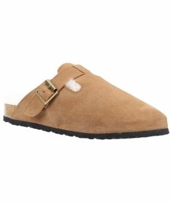 Cotswold Womens/Ladies Ruspidge Suede Slippers - Cognac