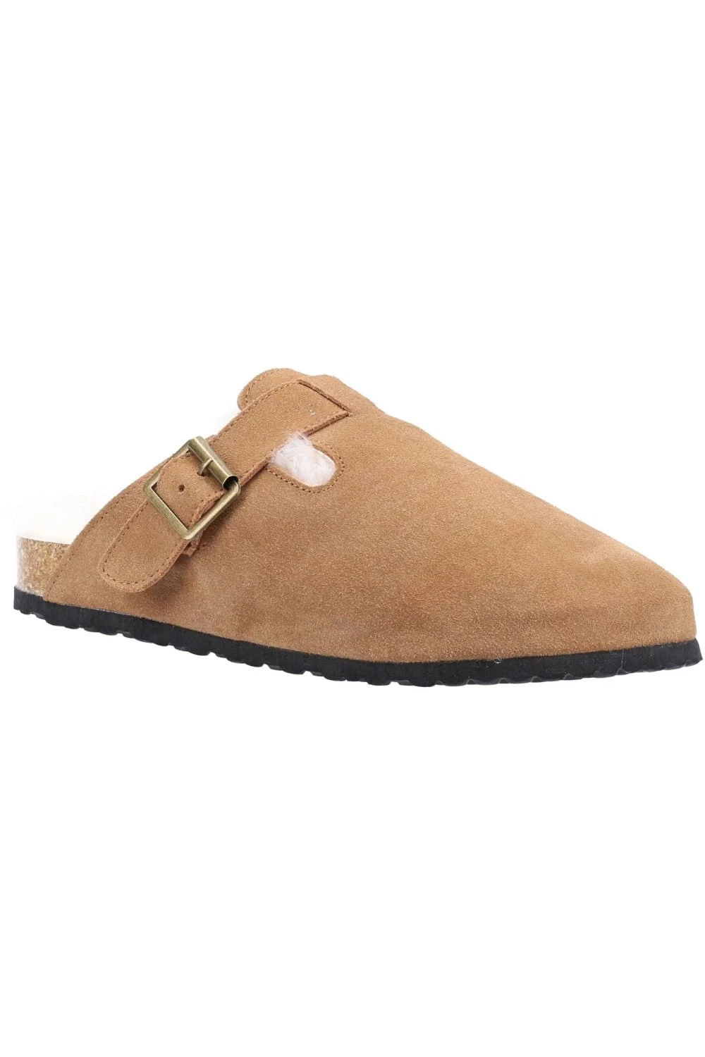 Cotswold Womens/Ladies Ruspidge Suede Slippers - Cognac